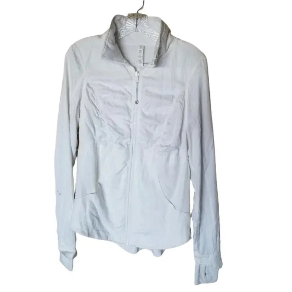 Lululemon White Jacket Tencel Lyocell 6